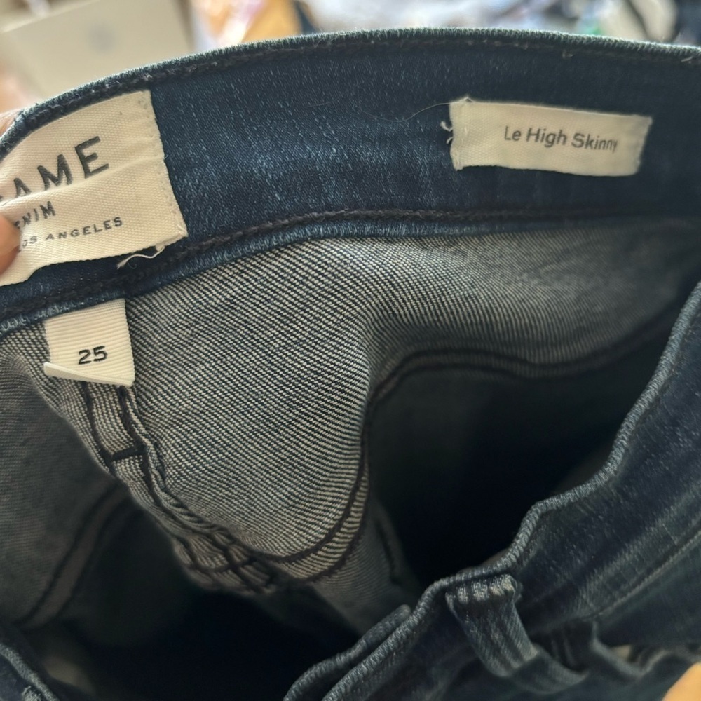 FRAME Le High Skinny Jeans in Silver Spring - Picture 8 of 13